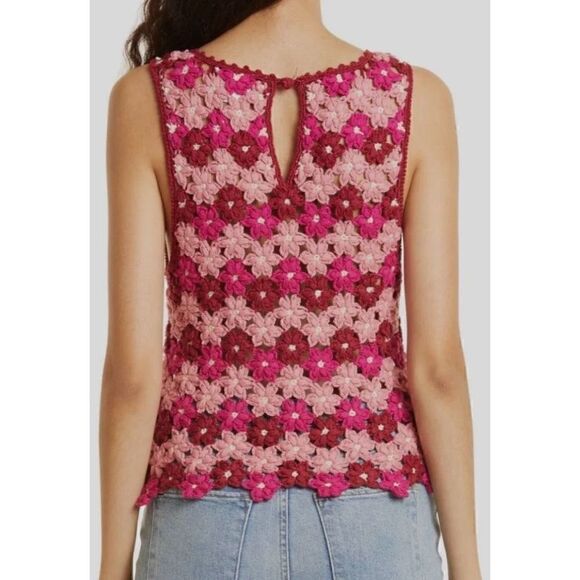 NWT Alice + Olivia Reva Flower Tank (Crochet) - Picture 2 of 16